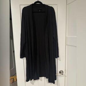 Lane Bryant Elegant Black Knit Cardigan